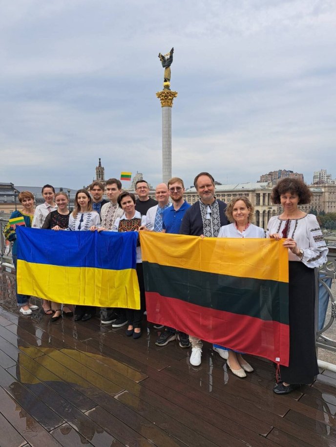 Команда Посольства Литовської Республіки на День незалежності України