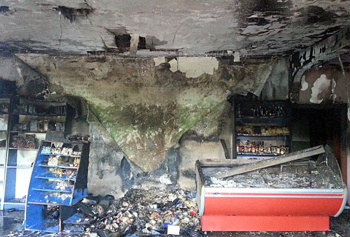 На Іршавщині горів магазин – 02