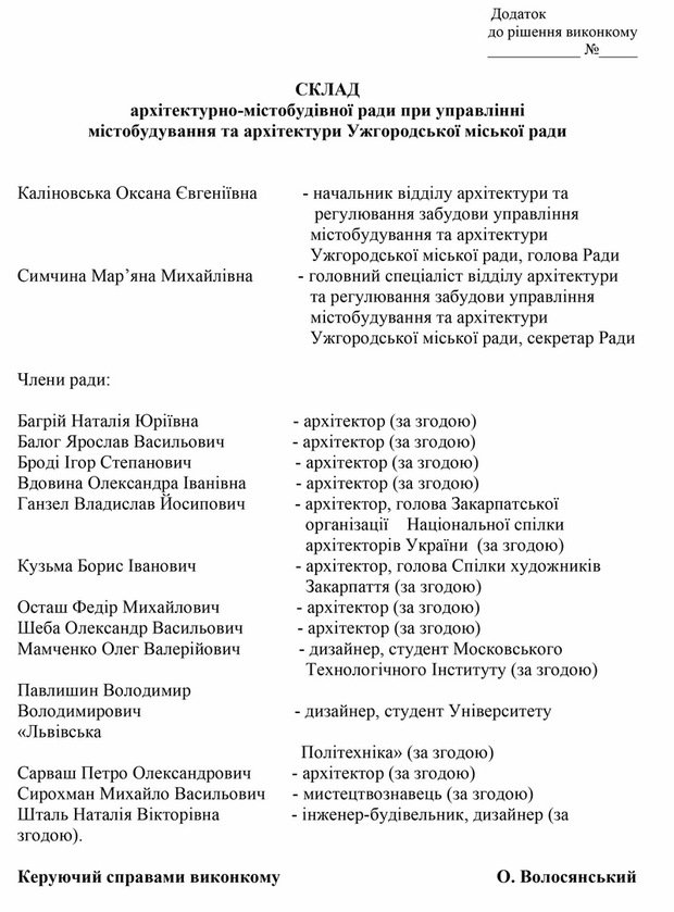 В Ужгороді створили архітектурно-містобудівну раду – 01