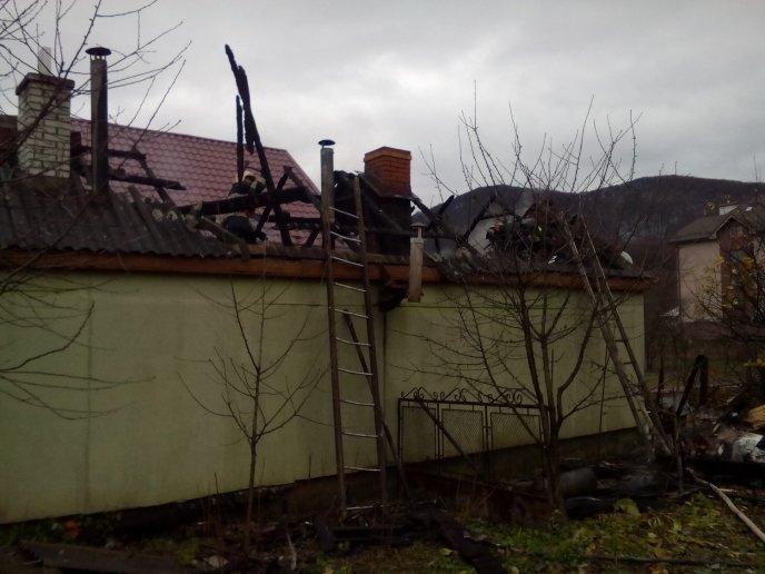 У Перечині горіла котельня житлового будинку – 04