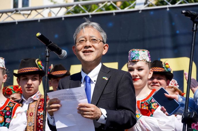 Накагоме Масаші завітав на «Сакура Фест» / фото: Ужгородська міська рада