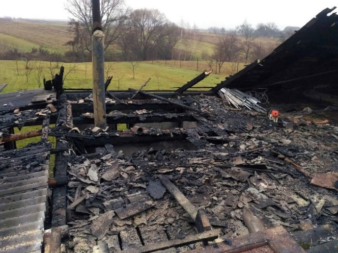 У Перечинському районі згоріла лазня – 01 У Перечинському районі згоріла лазня – 01