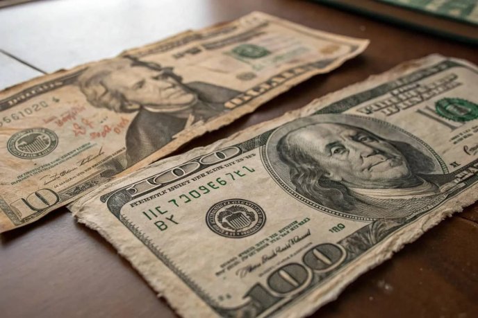 Так можуть виглядати зношені долари