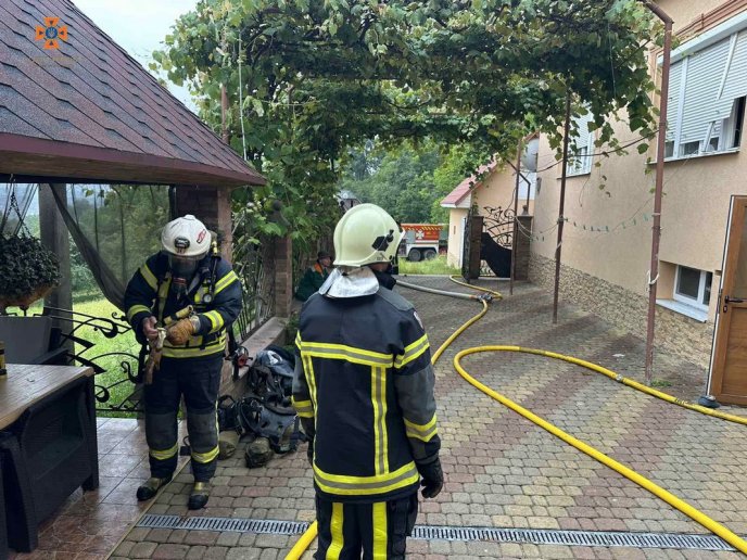 Рятувальники розповіли про пожежу в Хустській громаді – 01