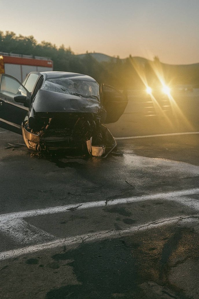 Аварія поблизу Середнього: постраждали 7 людей, серед них — троє дітей – 01 Volkswagen, який потрапив у ДТП