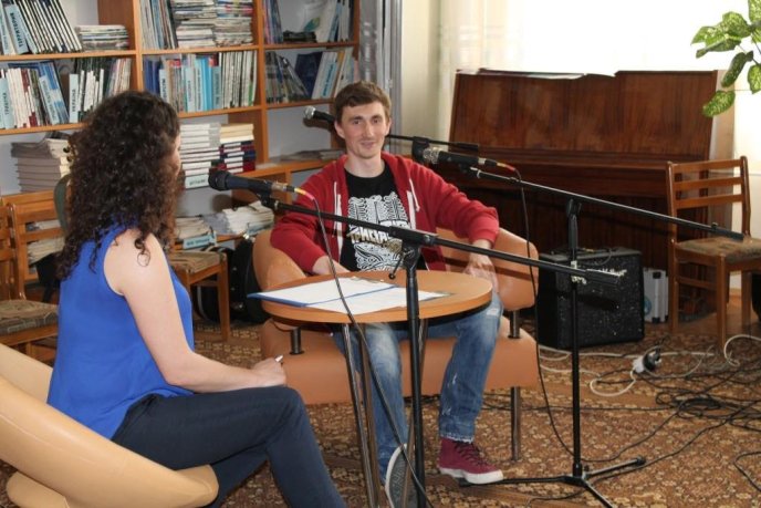 Гостем перших "Літературних гарадичів" став фронтмен відомого закарпатського гурту – 07