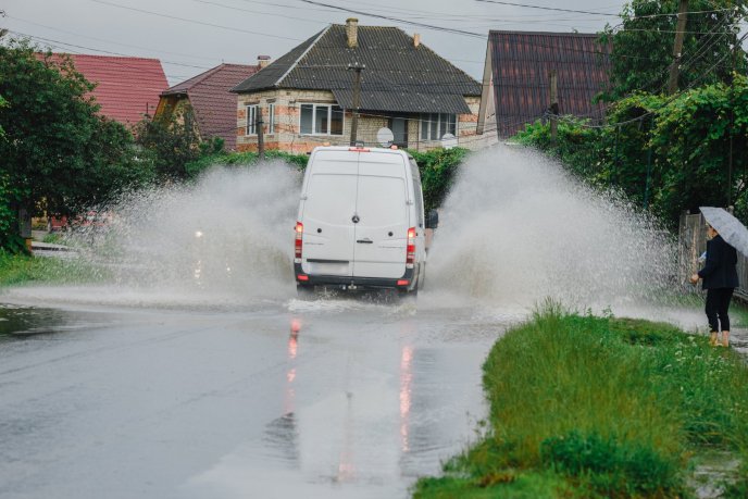 Сильна злива: на Іршавщині підтопило село – 01