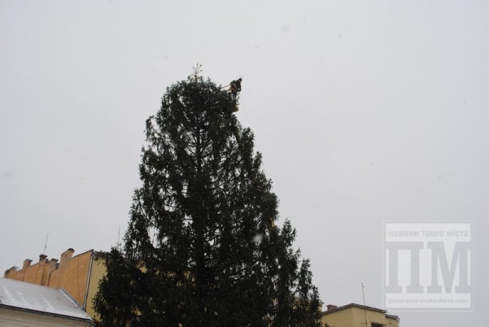 В центрі Мукачева прикрашають ялинку та на повну працює новорічний ярмарок (ФОТО) – 09