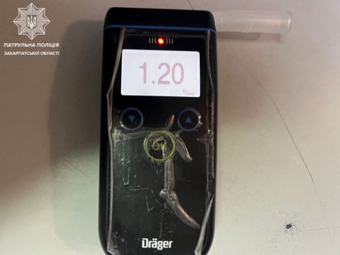 Водій не мав права сідати за кермо / фото: Патрульна поліція Закарпаття