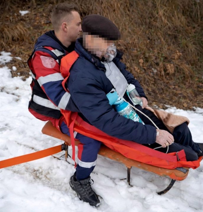 Гірський «форсаж» на санчатах трапився на Рахівщині / фото: «103 Закарпаття»