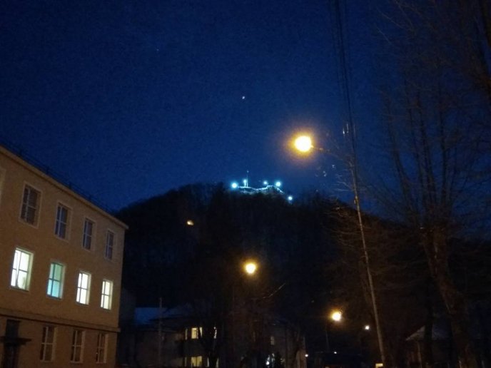 У Хусті підсвітили замок – 03