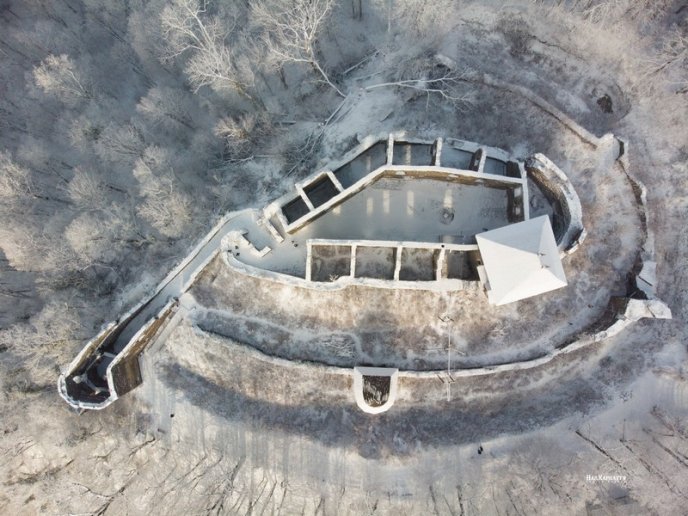 У мережі опублікували казкові фото засніженого Невицького замку – 04