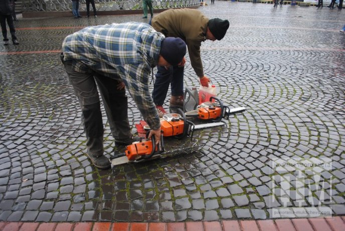 У Мукачеві встановлюють головну новорічну ялинку міста (ФОТО) – 09