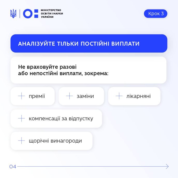 До уваги потрібно брати постійні виплати