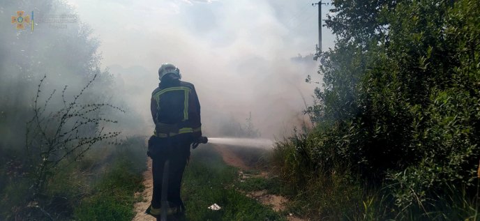 Паління сухої трави ледь не призвело до трагедії в одному з сіл Закарпаття – 02