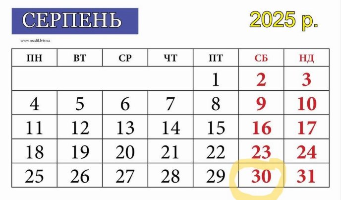 30 серпня почнеться з 00:00 і триватиме 5 днів: для українців озвучили попередження – 01 Передати показники потрібно із 30 серпня 2025 року