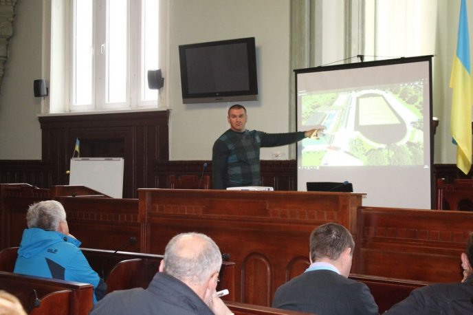 Мукачівцям показали, як виглядатиме відреконструйований комплекс ДЮСШ – 05