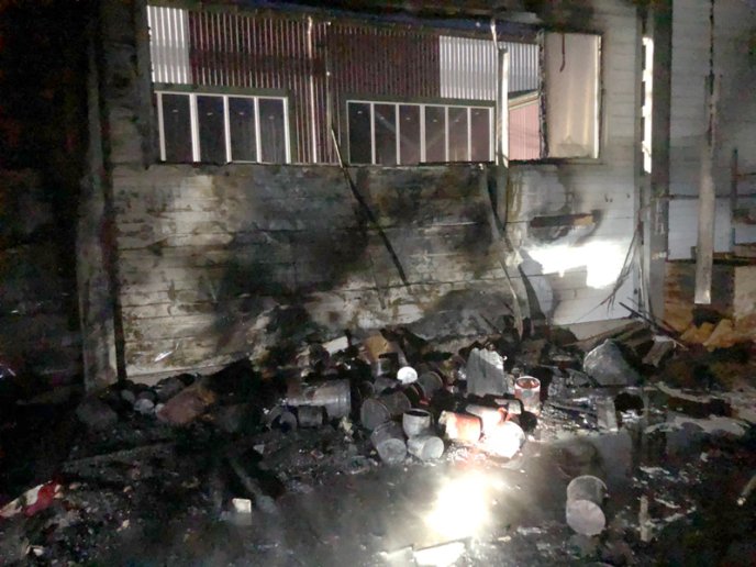 На Іршавщині вчора горіло деревообробне підприємство – 04