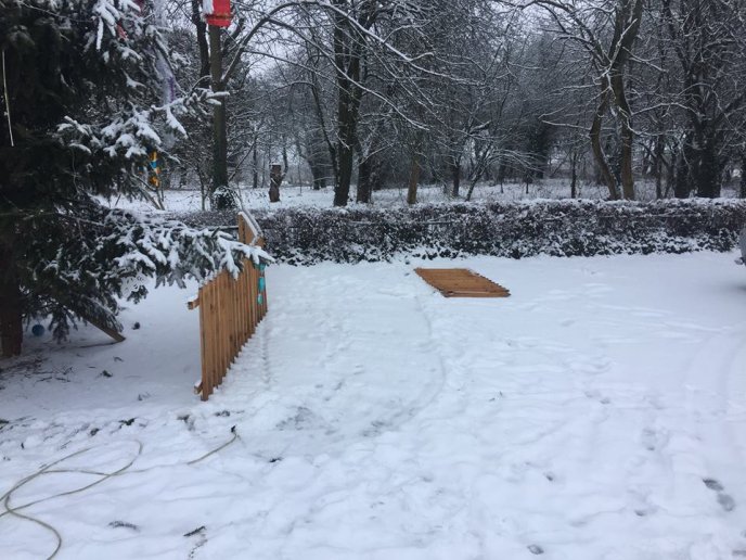 У Ракошині невідомий вандал розтрощив головну новорічну ялинку села – 03