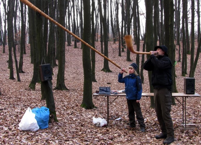 У лісі на виїзді з Мукачева влаштували новорічну зустріч у кельтському стилі – 06