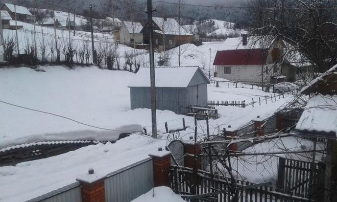 Кілька закарпатських сіл замело снігом – 02 Кілька закарпатських сіл замело снігом – 02