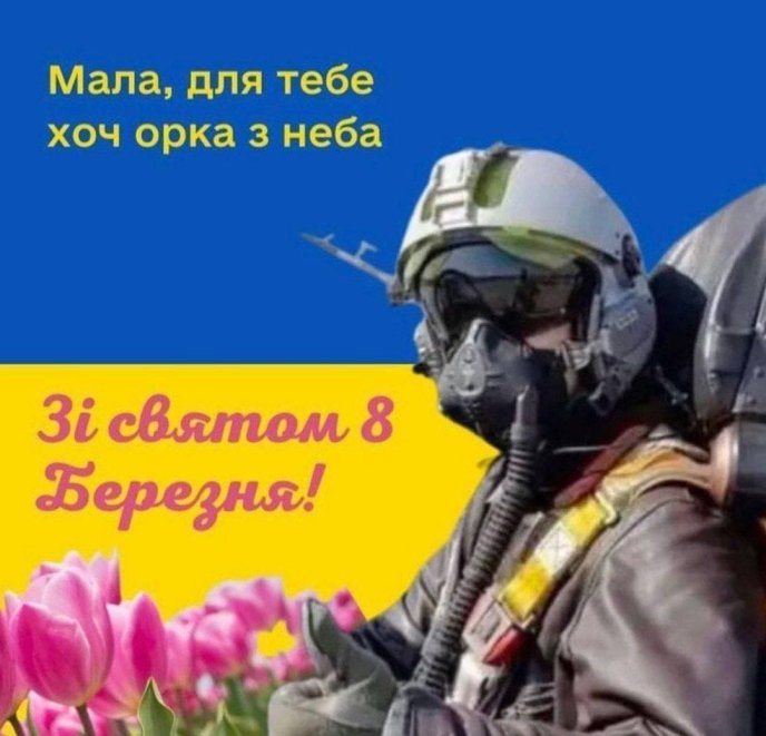 "Мала, для тебе хоч орка з неба": у мережі з’явилися патріотичні листівки-привітання з 8 Березня – 05 "Мала, для тебе хоч орка з неба": у мережі з’явилися патріотичні листівки-привітання з 8 Березня – 05