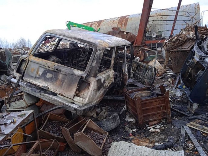 На території пункту прийому металобрухту спалахнула пожежа – 03