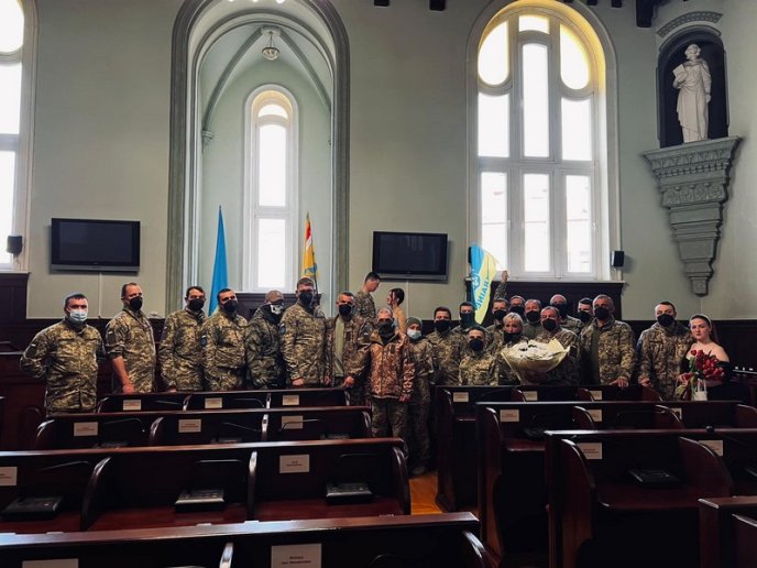 Сьогодні в Мукачеві одружився військовий 128-ої бригади – 02