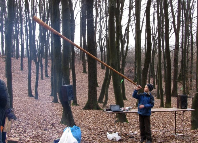 У лісі на виїзді з Мукачева влаштували новорічну зустріч у кельтському стилі – 04