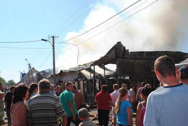 Шокуюча пожежа на логойдівському ринку (ФОТОРЕПОРТАЖ) – 01