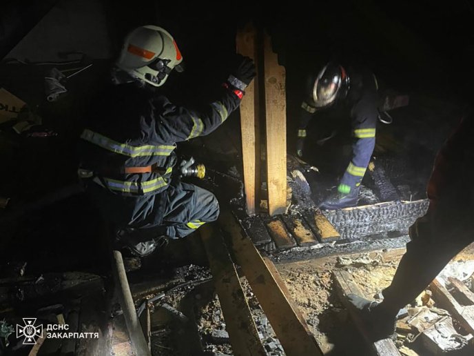 Власники помешкання прокинулися серед ночі: у Нижньому Солотвині горів будинок – 01 Пожежа у Нижньому Солотвині