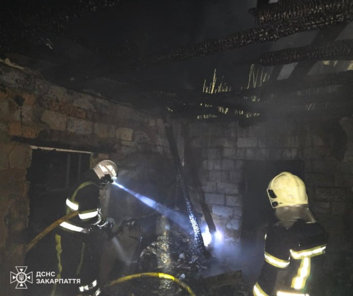 Вночі на Закарпатті 14 вогнеборців гасили масштабну пожежу – 03