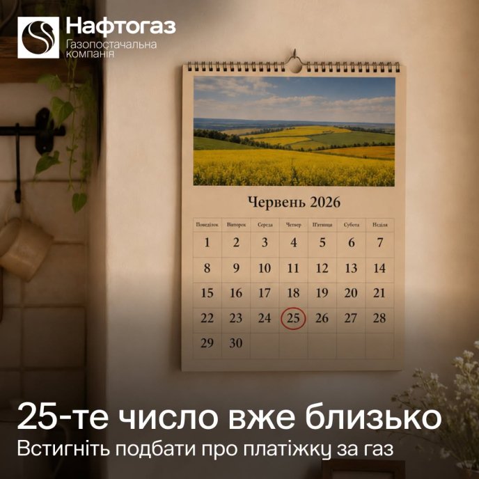 Нафтогаз закликав споживачів розрахуватись за газ до 25 червня