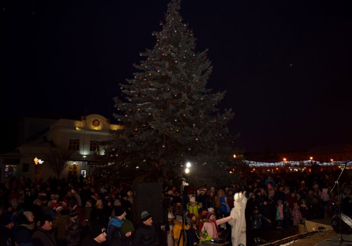Головна ялинка Ужгорода засяяла новорічними вогнями – 04 Головна ялинка Ужгорода засяяла новорічними вогнями – 04