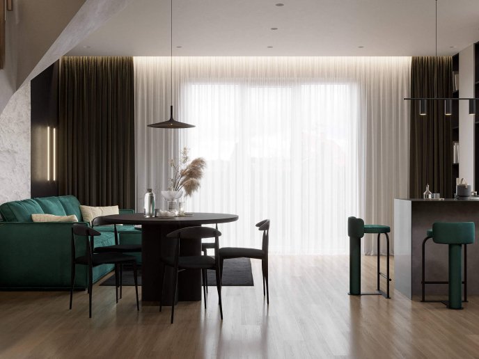 Проєкт кімнати у будинку, який реалізований на Київщині