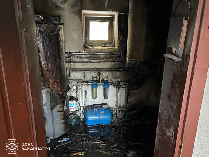 Пожежа у селі Плоске