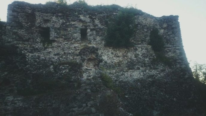 У соцмережах гадають, що це за "привид", сфотографований серед руїн Хустського замку – 01