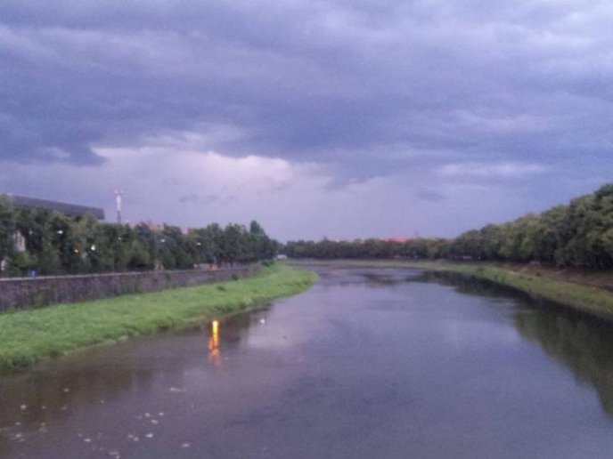 Зранку в Ужгороді на річці фотографували "лохнеське чудовисько" – 02