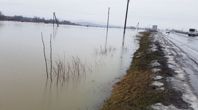 На Мукачівщині розлилася річка Стара: є ймовірність підтоплення траси "Київ-Чоп" – 03