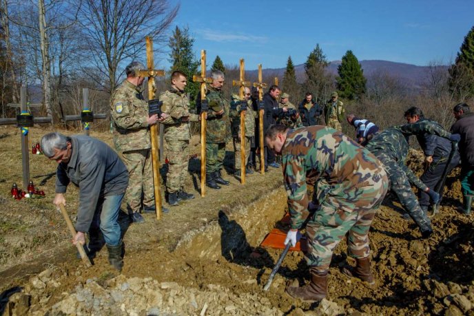 На Воловеччині перепоховали останки п’ятьох карпатських січовиків – 02