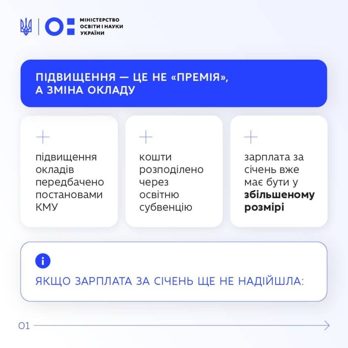 Міністерство пояснює, що підвищення – це зміна окладу