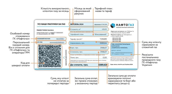 Фото прикладу рахунку можна збільшити. Для цього потрібно натиснути на зображення