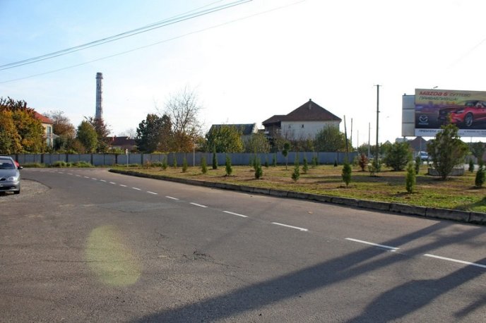 На одному з перехресть Мукачева провели благоустрій зеленої зони – 07