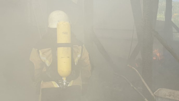 Закарпатські вогнеборці показали наслідки масштабної пожежі  – 19