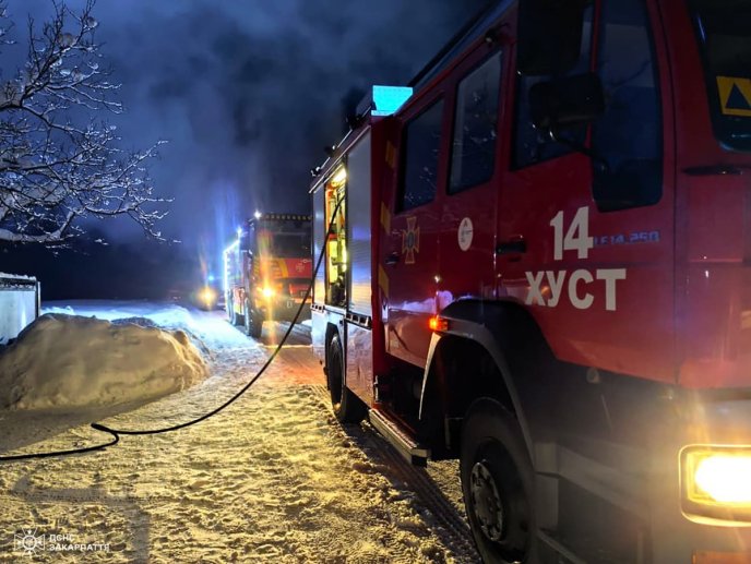 Пожежа у селі Нижнє Селище