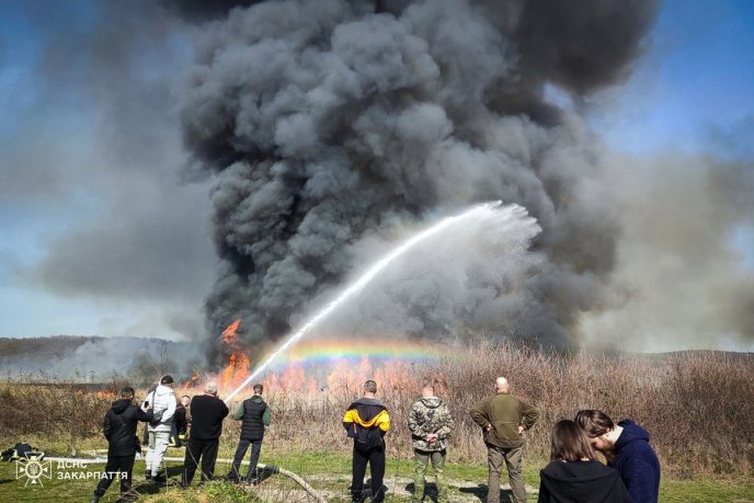 Майже 60 людей гасили масштабну пожежу на Закарпатті – 02