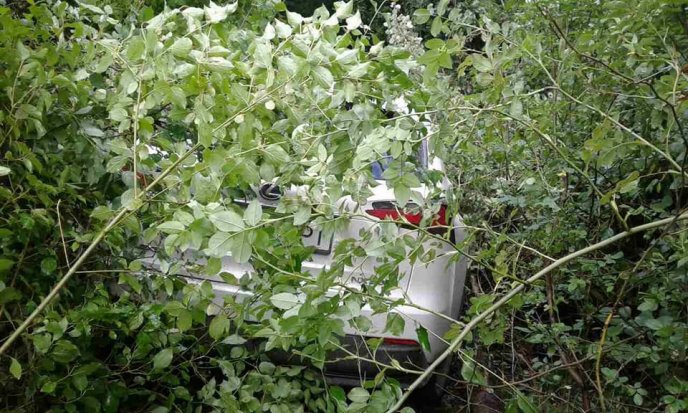 Білий "Лексус", який втік з кордону, збив шлагбаум і травмував прикордонника – 03