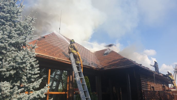 Закарпатські вогнеборці показали наслідки масштабної пожежі  – 02