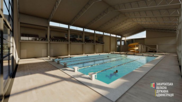 В одному з міст Закарпаття будують сучасний комплекс із кількома басейнами – 02
