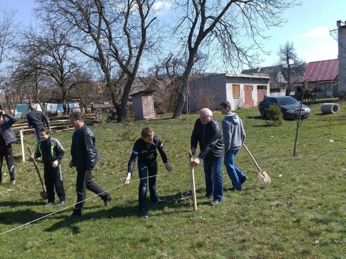 У Калинах та Кривому на Тячівщині саджали горіхи – 02